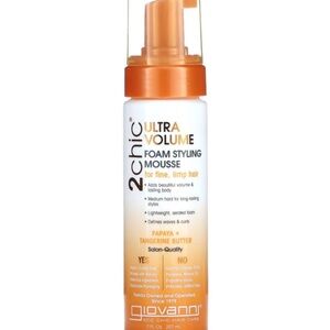 2 Chic Ultra Volume Foaming Style Mousse For Fine Limp Hair